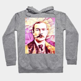 Arthur Conan Doyle Pink Portrait | Arthur Conan Doyle Artwork 13 Hoodie